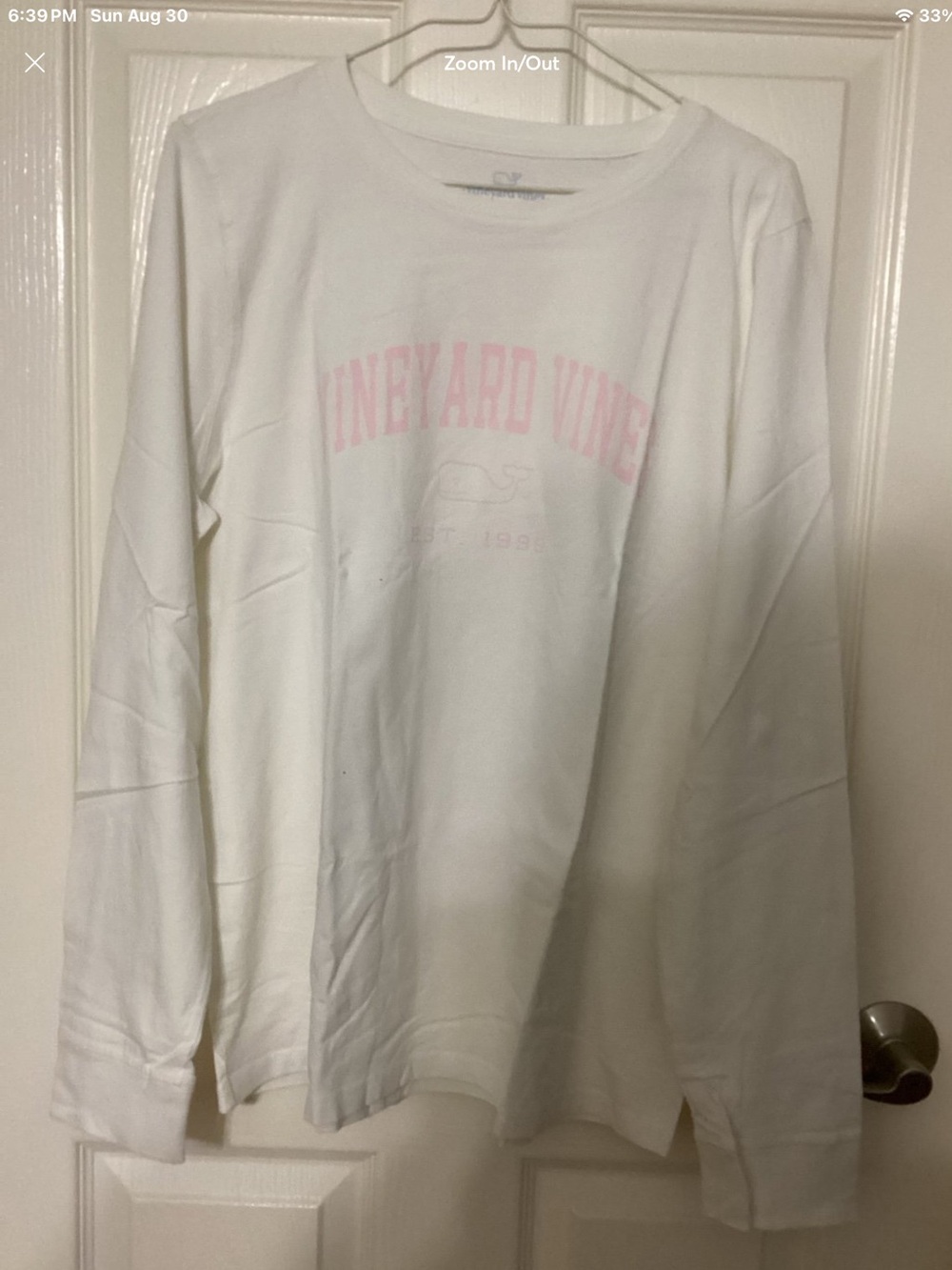 Vineyard Vines Marshmallow Heritage Long Sleeve Women’s Large